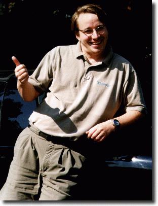 Linus Torvalds Hitchhiking?