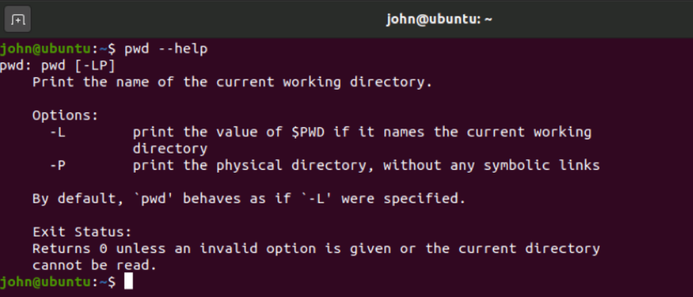 Linux command example