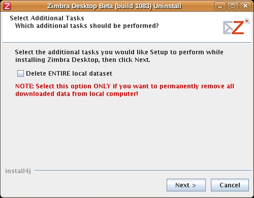 Zimbra Desktop Linux Journal